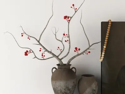 Decorative fireplace Free 3D model