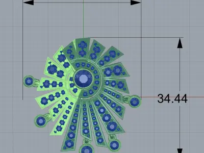 Solenil Mademoiselle earring  3D print model