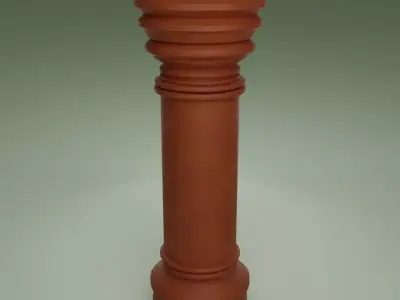 Round Chimney Pot Free 3D model