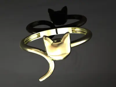 cat ring 2 3D print model