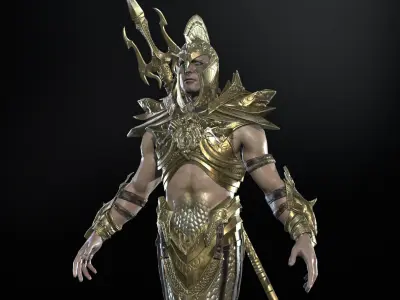 Atlant Low-poly 3D model