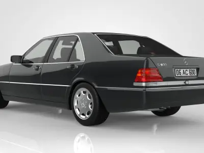 Mercedes Benz S 600 - W140 3D model