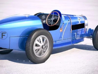 Bugatti Type 35 1925-1929 VRAY 3D model