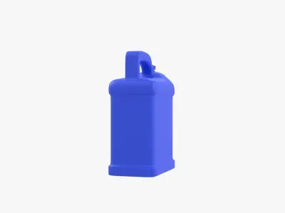 Jerrycan plastic bottle Low-poly 3D model