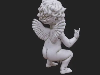 Cheeky Cherub with Horns 3D print model
