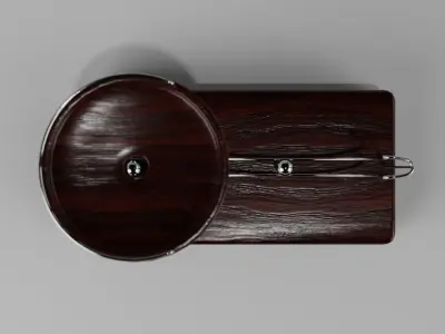 Perpetual motion device with marbles Low-poly 3D model