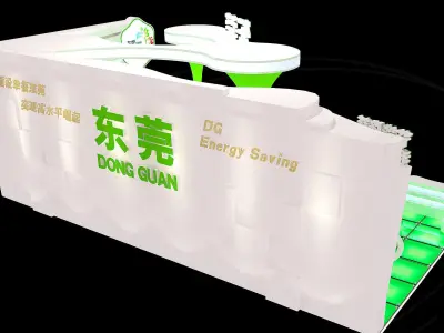 Booth - Area - 12X6-3DMAX2009-018 3D model