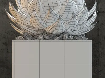 Restoration Hardware metera planter 3D model