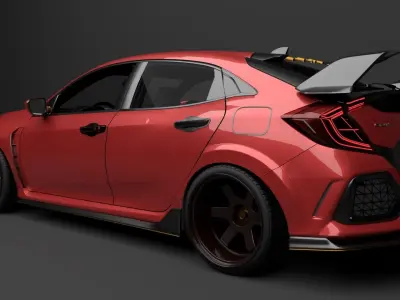 2020 Honda Civic Type r 3D model