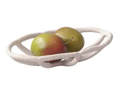 Nested bowl with mango 3D model