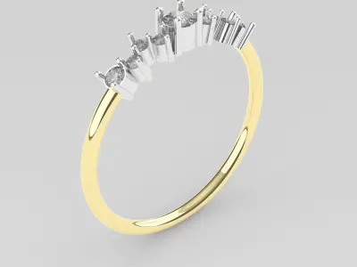 woman rings  Free 3D print model