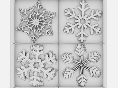 Christmas decorations 3D model