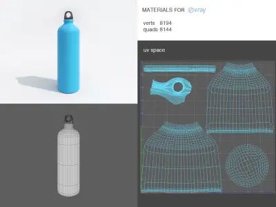 Sport Drinking Bottle 3D model