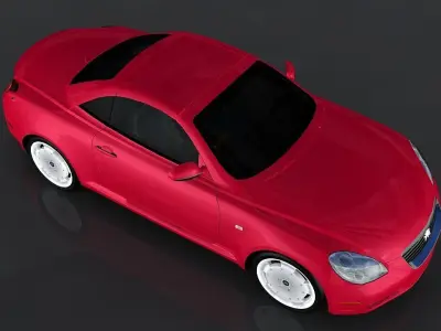 Toyota Soarer 430scv Low-poly 3D model