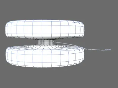 Yoyo wood 3D model