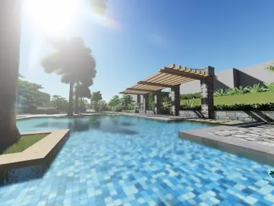 Revit Park Design 3D model