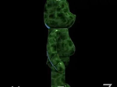 Green Jade BearBrick  3D model