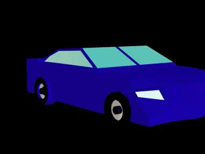 Low Poly Car Free 3D model