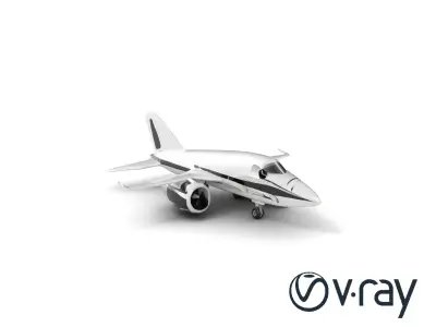 Solaris One Titanium Jet Model Pack Low-poly 3D model