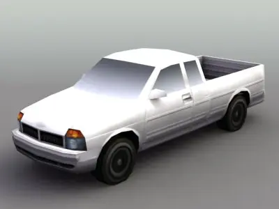 Pickup Truck Game Low-poly 3D model