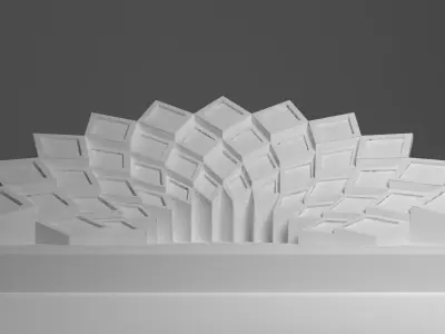 Modern Wedding Stage 3D model