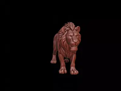Lion Animal Sculpture 3D print model buy