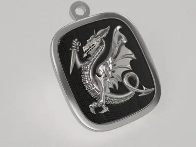 Chimera  pendant 3D print model