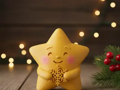 Christmas star 3D print model