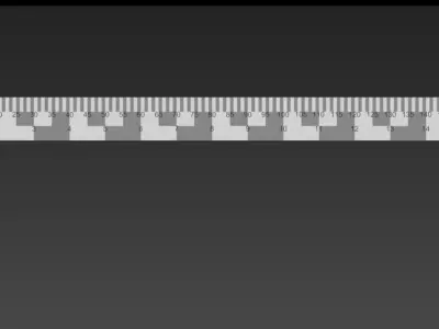 Ruler only for 3d modeling Free 3D model