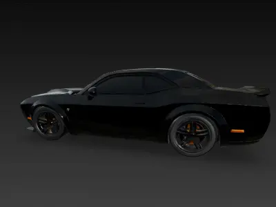 dodge helleat 3d car game asset  realistic model 3D model