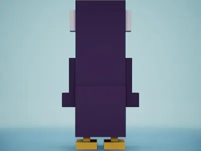 Voxel - Penguin Low-poly 3D model