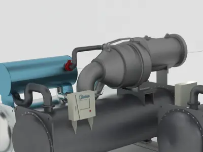 Film Centrifugal Midea Efficiency Unit 3D model