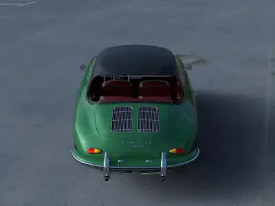 Porsche 356 Cabriolet HDRI 3D model