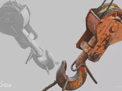 Kran Crane Scan 3D model