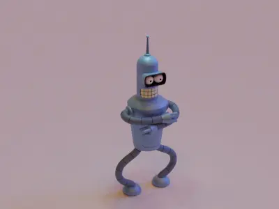 Bender from Futurama Free 3D model