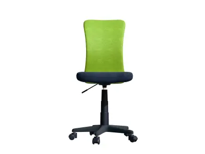 Green Blue Perforee Fabric Office Chair 3D model
