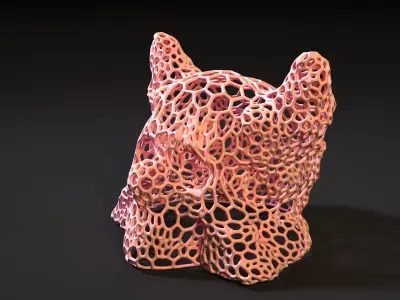 Clown skull lamp 3D print model
