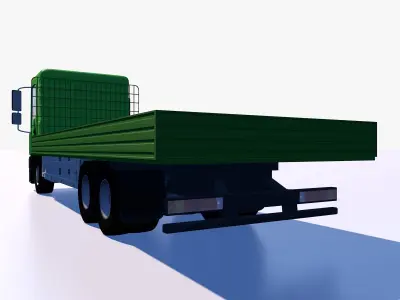 Open body truck 3D model
