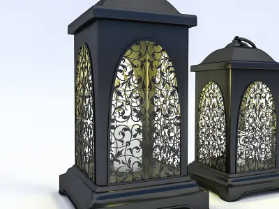 Candle Holder 02 Low-poly 3D model