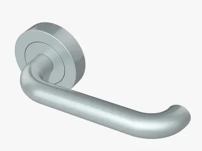 Metallic Door Handle 3D model