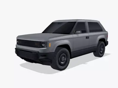 Slate SUV Fastback 2027 Low-poly 3D model