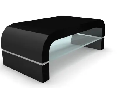 VN8 wooden coffee table Low-poly 3D model