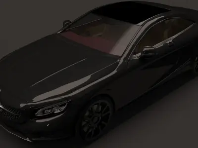 Mercedes-Benz S Class Coupe 3d car model 3D model