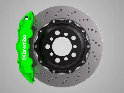 Front Brembo Brake 3D model