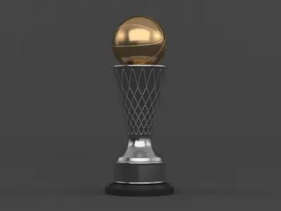 Trophy Cup 3D model 7