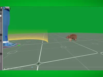 Yellow Spotted Rock Hyrax Low-poly 3D model