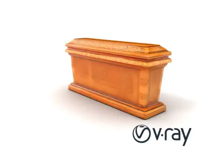 Ancient Egyptian Sarcophagus Sculpture model pack Low-poly 3D model