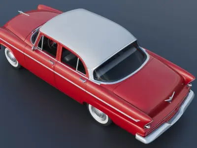 Plymouth Belvedere 4 Door 1955  3D print model