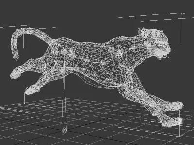 cheetah run 3D model