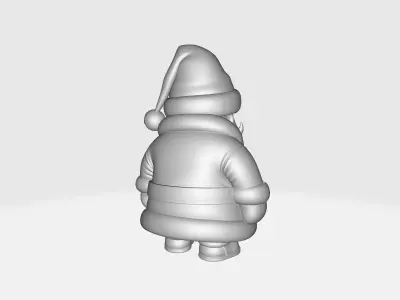 Adorable Santa Claus Festive Christmas Decoration 3D print model